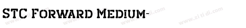STC Forward Medium字体转换